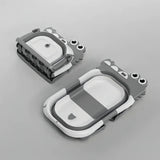 Bañera Plegable Portátil Con Termómetro Y Cojin Malla 6869 Color Gris Cocodrilo