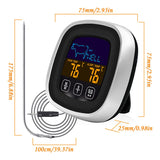 Termómetro Digital Carne Pantalla Táctil Lcd, Temporizador