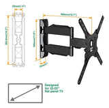 Soporte Tv 32 A 55 Referenci P4 Grande Brazo Largo Giratorio Negro