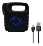 Parlante Bluetooth / Radio Recargable Con Linterna Portátil Negro