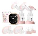 Extractores De Leche Eléctricos Dobles Ncvi portátil 4 modos y 9 niveles