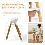 Silla Alta Para Bebés Y Niños Ajustable Y Fácil De Limpiar