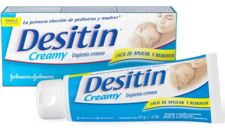 Crema Antipañalitis Desitin Creamy Aloe Y Vitamina E 57 G