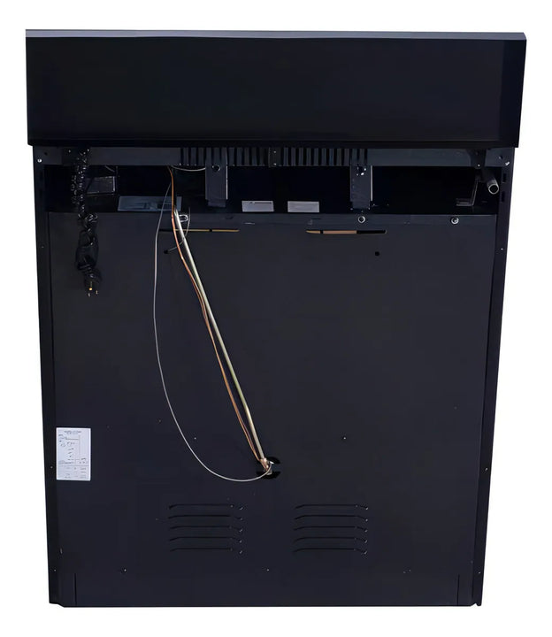 Estufa Con Horno Abba 6 Puestos Gas Natural Rg 803-4n Gt Color Negro