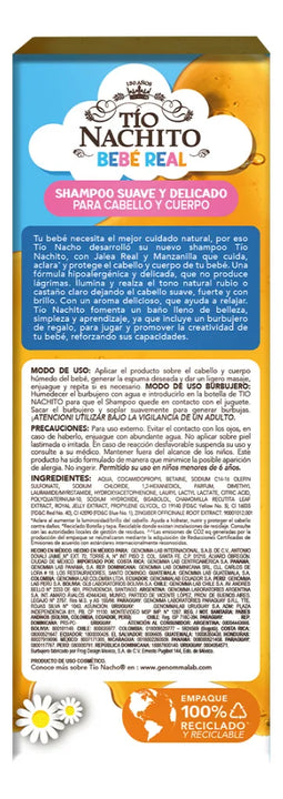 Shampoo Tio Nachito Jalea Real Manzana X 400ml