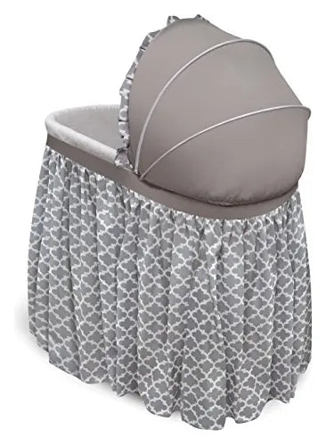 Moisés Y Cuna Mecedora Con Almacenamiento - Gris/linterna