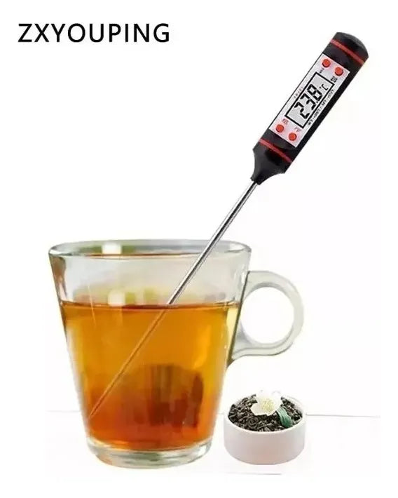 Termómetro Digital Cocina Barbacoa + Batería Color Negro