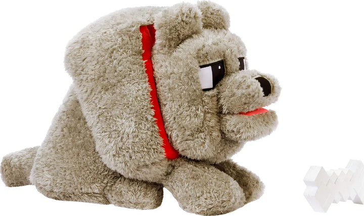 Juguete De Peluche Mattel Minecraft Dennis The Wolf Con Soni