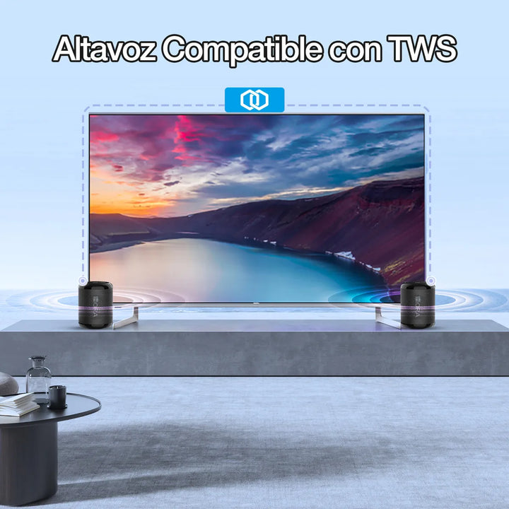 1hora Mini Bocina Portátil Bluetooth Boc062 Negro Inalámbric