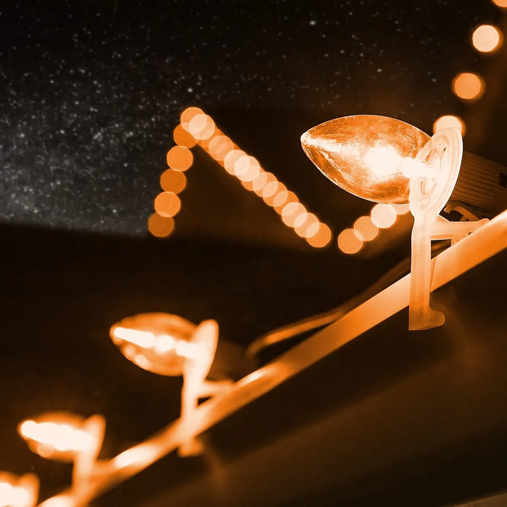 Juego De 25 Luces Led De Navidad C9 Con Toma De Luz Navidena