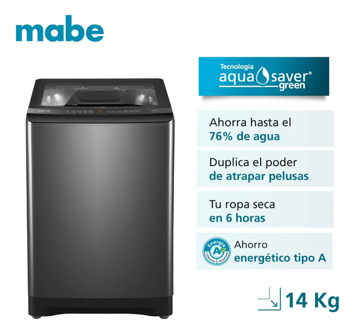 Lavadora Automática 14kg Gray Mabe Lma4120wdgab0
