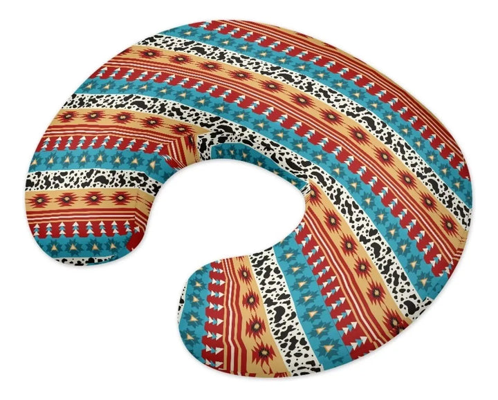 Funda De Almohada De Lactancia Azteca A Rayas