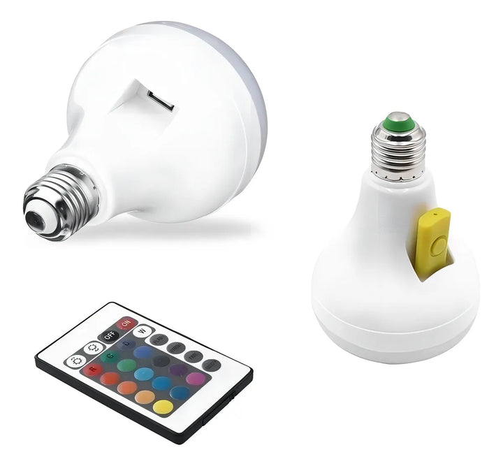 Bombillo Parlante Con Bluetooth Multicolores Súper Oferta. Color Blanco