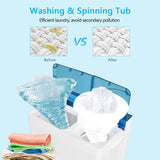 Lavadora Portátil Doble Tina 11.79 Kg Con Temporizador Y Bom