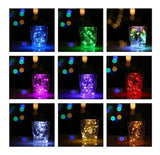 Alambre Micro 60 Led 3m Hilo Pilas Fijo Luz Hada Color Supli Multicolor, Verde, Rosado, Cálido, Rojo, Blanco, Azul, Fucsia