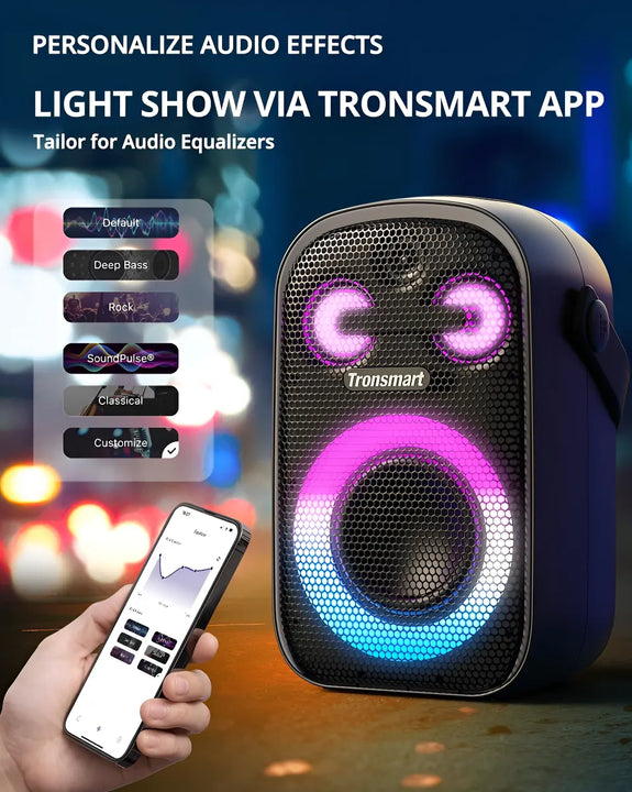 Tronsmart Altavoz Bluetooth Portátil Halo 100 Para Fiestas Color Negro