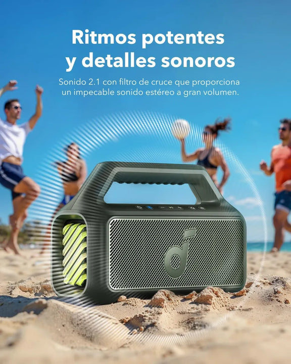 Bocina Anker SoundCore Motion Boom Plus IPX 7 color verde