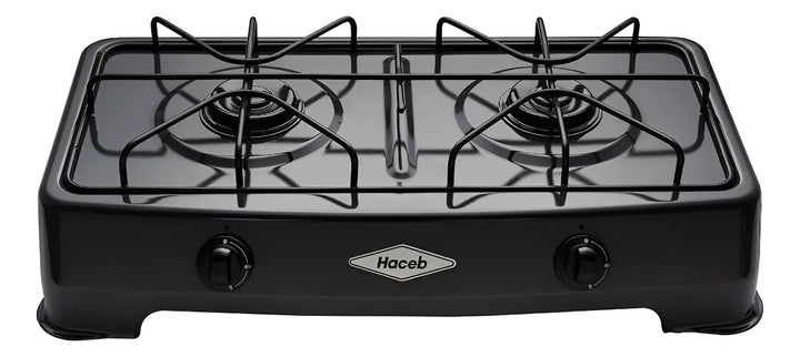 Placa de cocina con alimentación a gas - Haceb COCINETA AR GAS-2 GP color negro - 2 hornallas