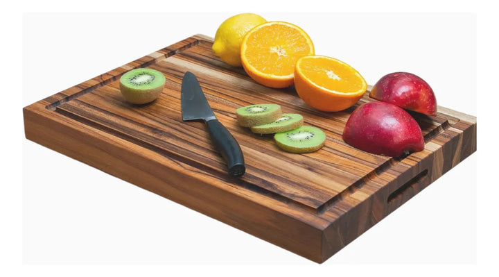 Tabla 40x26cm Cocina Picar Teca + Cera Abeja Tabla Teca