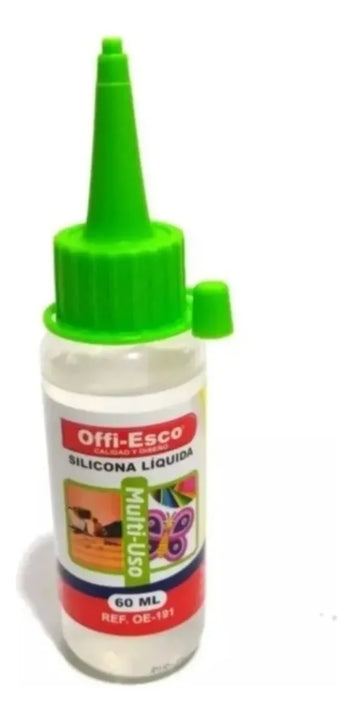 Silicona Liquida 60ml Offi-esco X3 Unidades Transparente