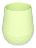 Mini Cup Vaso De Silicona Vaso Entrenador Bebé Color Verde Claro Liso
