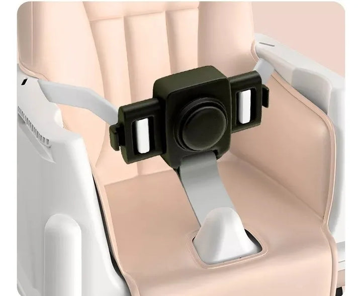 Silla Comedor 4 En 1 Bebes Color Rosa Liso