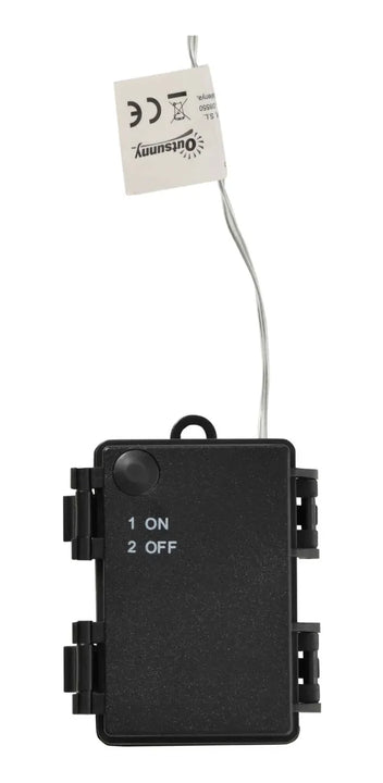 Árbol Flor 20 Led Ramal Guirnalda Pilas Iluminación Jardin Marrón