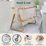 Cuna Y Cama De Noche Plegable Para Bebé Con Mecedora 0-6 Mes