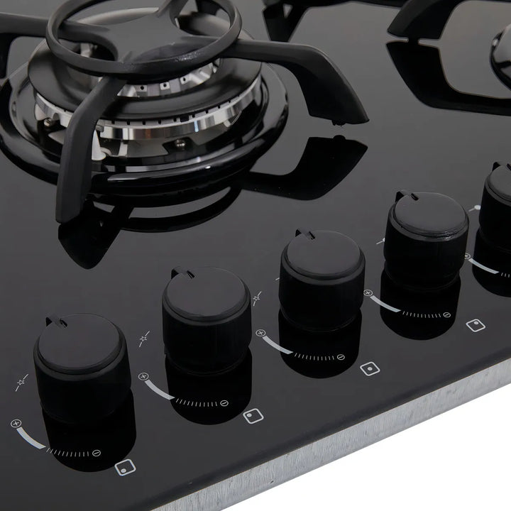 Estufa De Empotrar Cristal 76 Cm Gas Natural Haceb