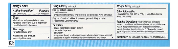 Desitin Crema Antipañalitis 4oz Pañalitis Bebes 113gr