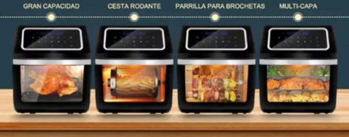 Horno Y Freidora De Aire Renahouse 12 Litros Air Fryer Negro