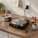 Estufa Eléctrica 1 Puesto 5 Niveles De Temperatura Negro