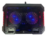 Base Refrigerante Computador Portátil 2 Ventiladores Enfría Diseño 1