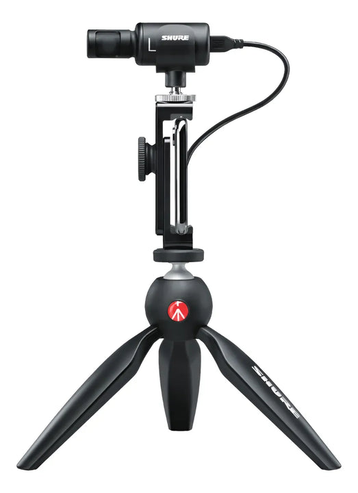 Micrófono Shure MV88 + Video Kit Condensador Cardioide color negroS