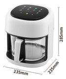 Freidora De Aire Schaffhausen Air Fryer Digital 8 Litros Blanco
