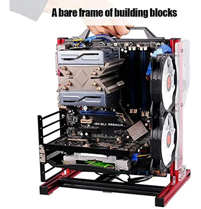 Atx / M-atx / Itx Soporte De Chasis Para Bricolaje Chasis Ab Red