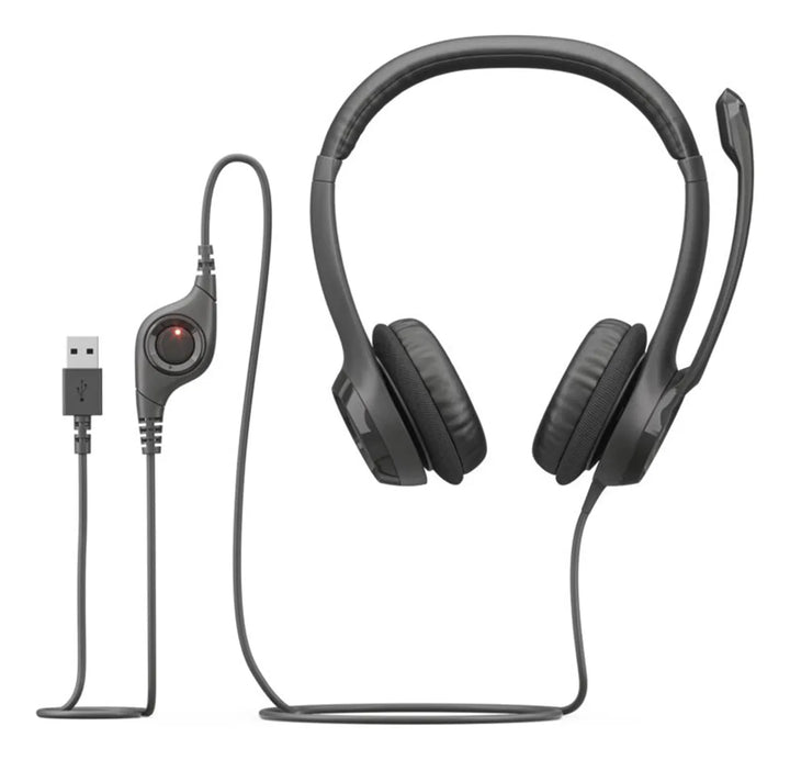 Audífonos / Diadema Con Micrófono Logitech Usb Headset H390 Negro