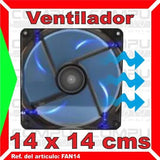 Zfan14 Ventilador 12v 14 Centimetros Molex 3 Pines Computoys