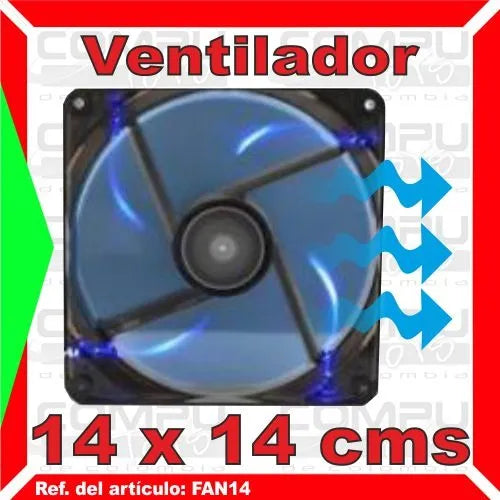 Zfan14 Ventilador 12v 14 Centimetros Molex 3 Pines Computoys