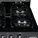 Estufa De Piso Con Horno Abba 4 Pts Gn Ag101-5n Negro