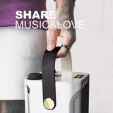 Parlante Portatil Bluetooth Karaoke 2 Micrófonos Inalámbrico Negro