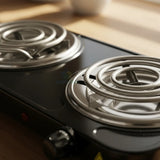 Fogon Eléctrico 2 Puestos Estufa 5 Niveles De Temperatura