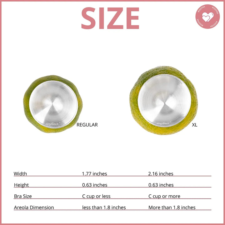 The Original - Copas De Lactancia Plateadas, Protector De Pe