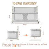 Cuna Portátil 3 En 1 Para Bebé Cama Lateral Ajustable Gris