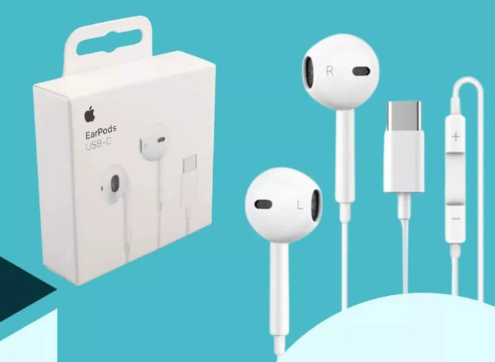 Manos Libres Audifonos Para Iphone 15 Todos Conexión Tipo C Blanco