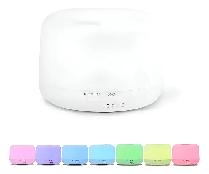 Humidificador Atomizador Difusor De Aroma Led Masmelo 500ml Blanco