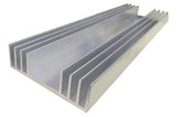 Disipador De Calor 8x40cm Riel De Aluminio 8 Aletas