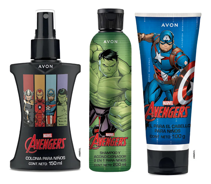 Set X 3 Colonia Para Niño + Gel Shampoo Avengers - L A $195