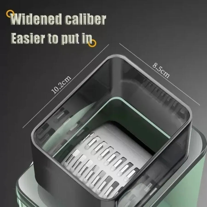 Cortador De Verduras Multifuncional 3 En 1 Cuchilla Rallador Verde Claro