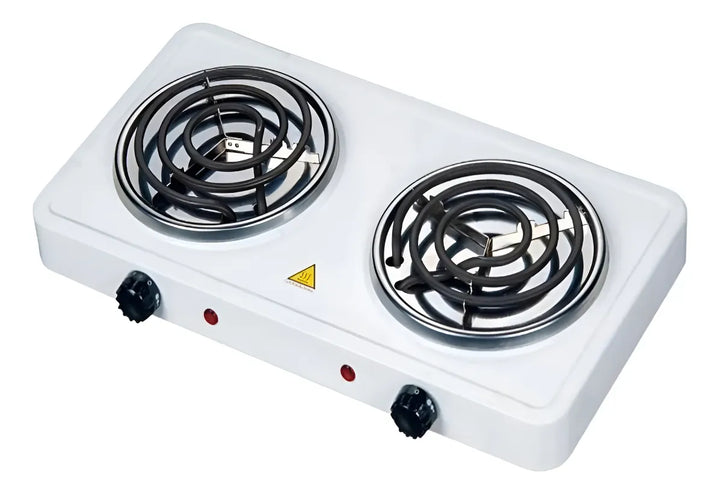 Estufa Eléctrica 2 Puestos 2 Fogones 5 Niveles Gris